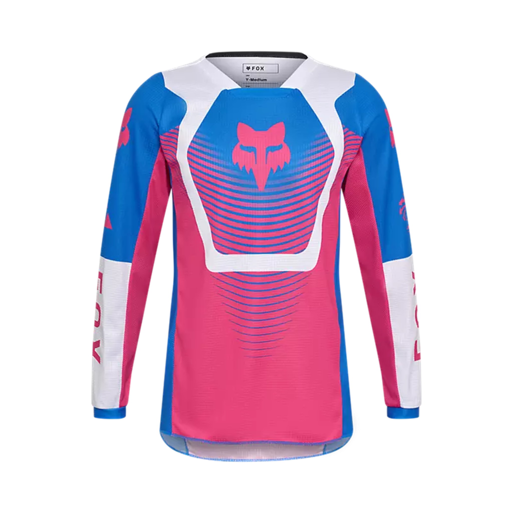 Camiseta Fox Youth 180 Collect color rosa para motocross infantil, ligera y transpirable, oficial Fox Racing