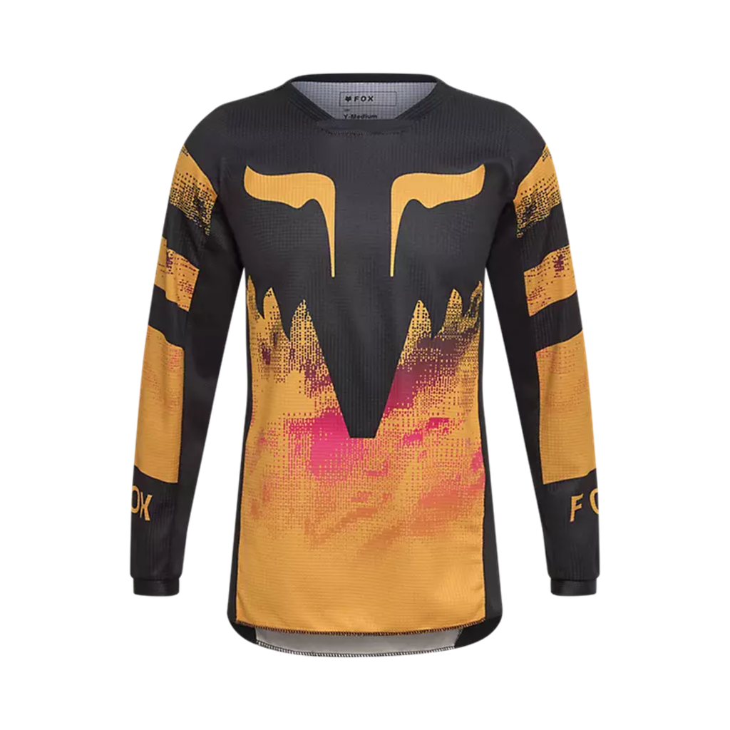 Camiseta Fox Youth 180 Kairos naranja para niño motocross y enduro
