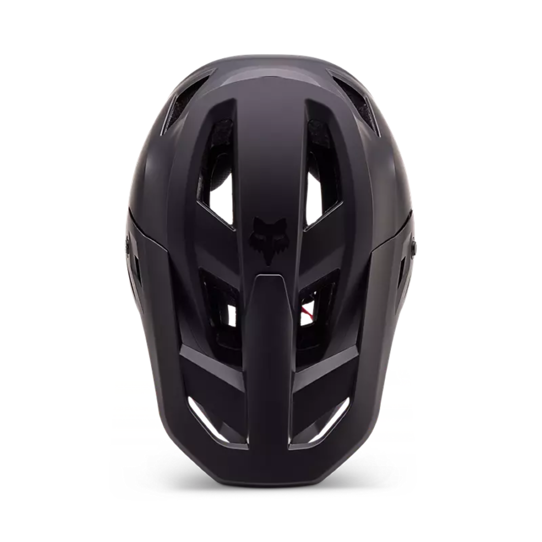 Vista superior casco Fox Youth Rampage negro ventilación