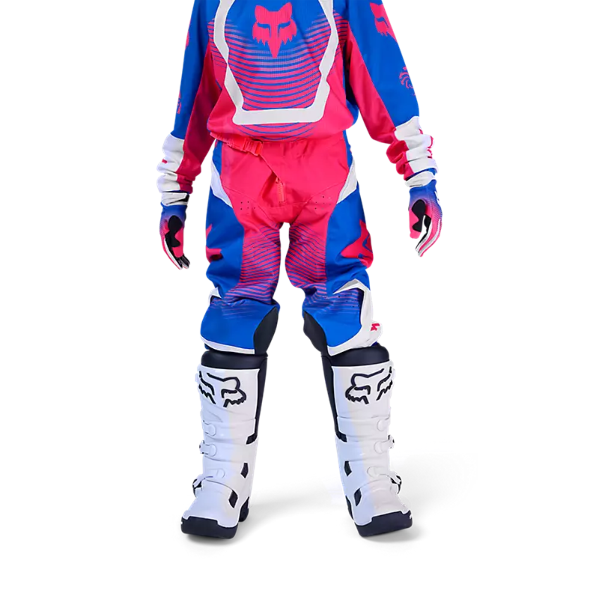 Pantalones Fox Kids 180 Collect color rosa para motocross infantil, resistentes y cómodos, oficiales Fox Racing
